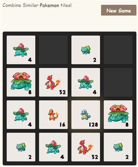 2048 Pokemon • Play At 2048Mix.com.